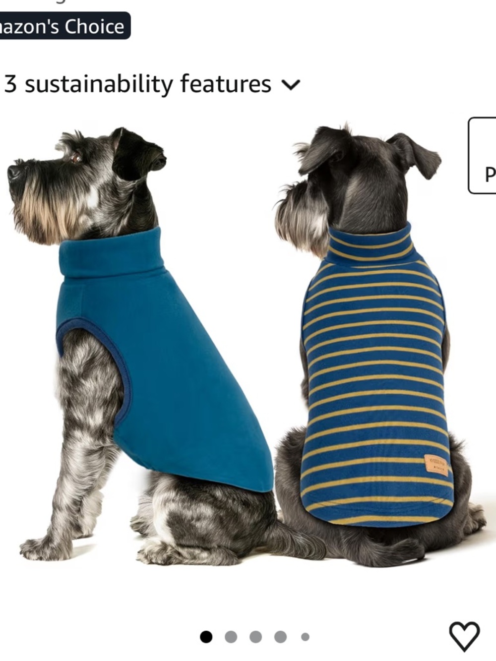 KYEESE Dog Sweater Pullover Sweatshirt Stretchy Soft Warm Turtleneck, Solid
